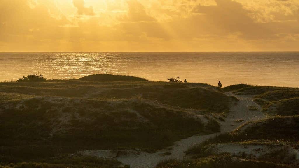 Nascer do sol nas dunas de Campeche — entorno do La Mare Campeche