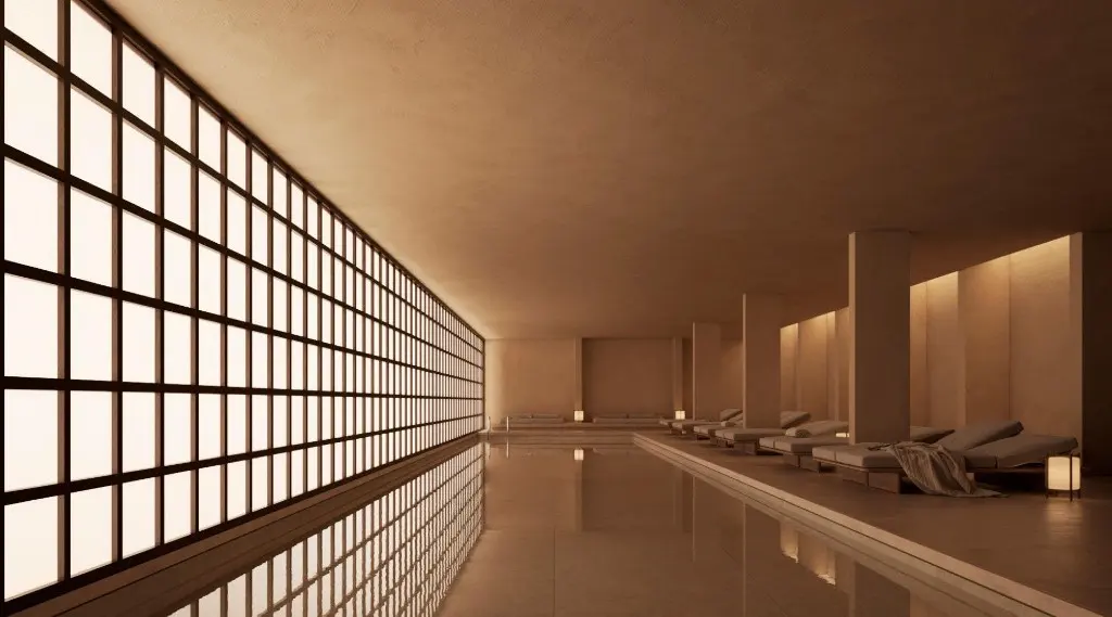Piscina aquecida — área de lazer do La Mare Campeche, Florianópolis